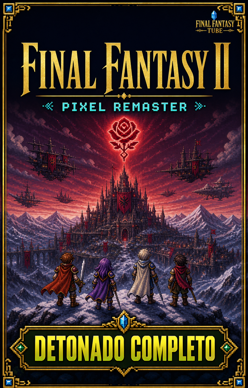 Capa do detonado Final Fantasy II Pixel Remaster