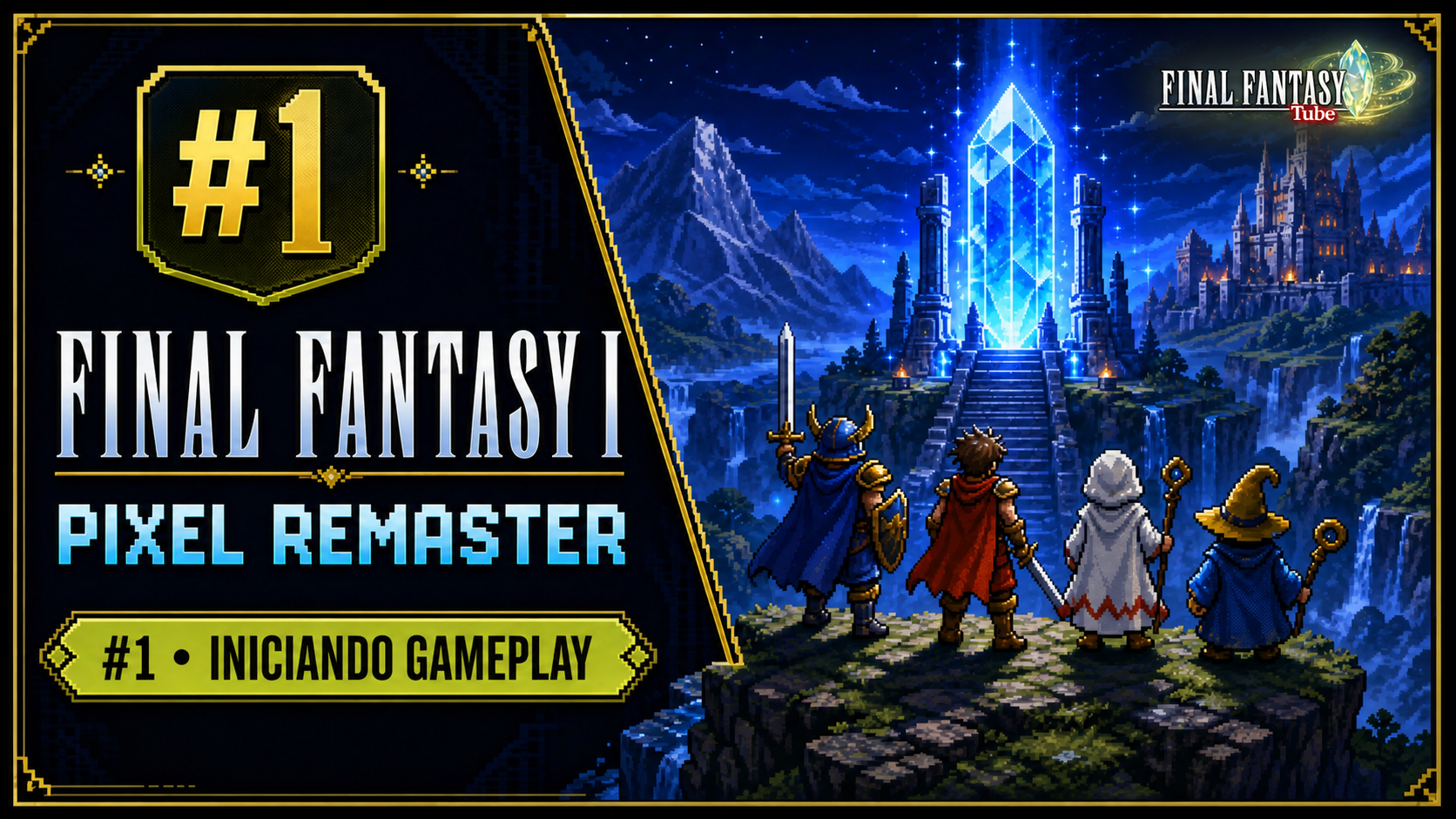 Final Fantasy I Pixel Remaster #1 - Inicando gameplay
